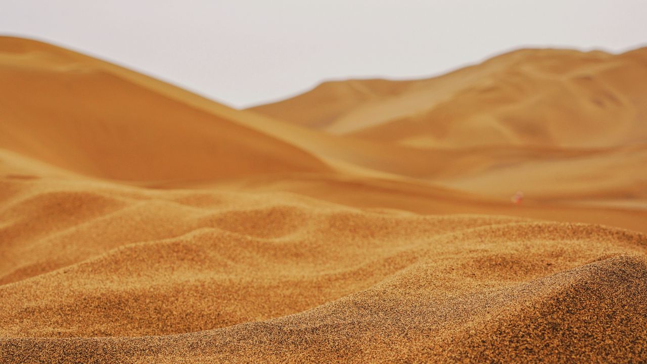 Обои песок, пустыня, дюны, холмистый