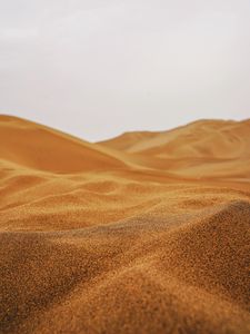 Превью обои песок, пустыня, дюны, холмистый