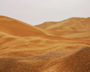 Превью обои песок, пустыня, дюны, холмистый