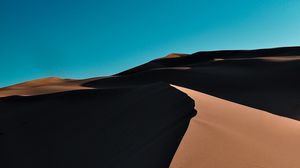 Превью обои песок, пустыня, дюны, волнистый