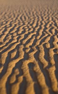 Превью обои песок, пустыня, волнистый, текстура