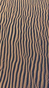 Превью обои песок, пустыня, волнистый, волны, текстура