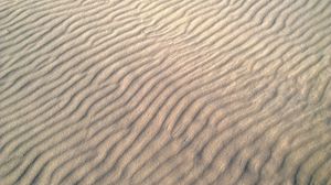 Превью обои песок, пустыня, волны, рельеф, текстура