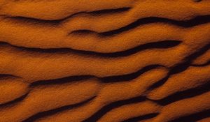 Превью обои песок, рельеф, волны, поверхность, коричневый
