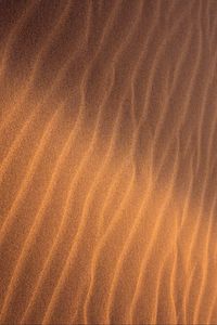 Превью обои песок, рябь, волны, текстура, поверхность, коричневый