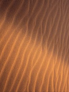 Превью обои песок, рябь, волны, текстура, поверхность, коричневый