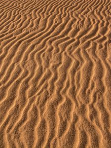Превью обои песок, следы, волнистый, текстура