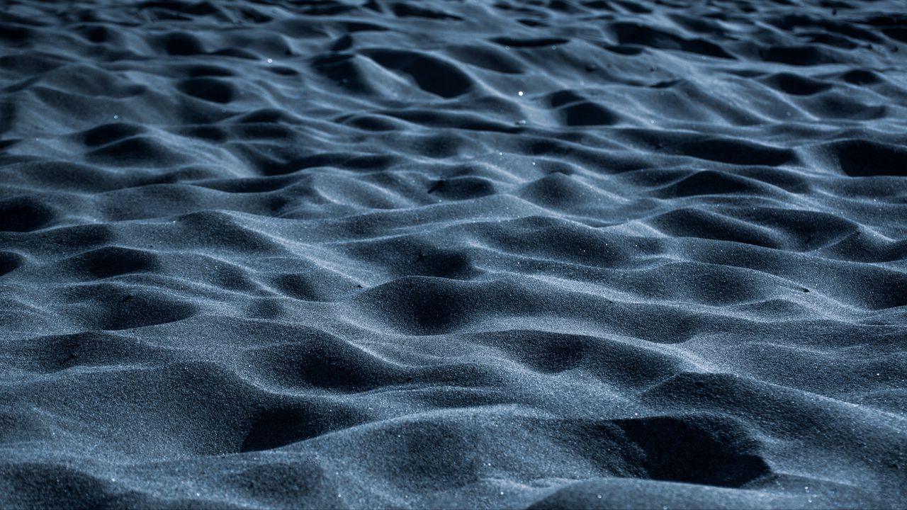 Обои песок, волнистый, ночь, текстура