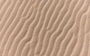 Превью обои песок, волны, поверхность, коричневый, текстура