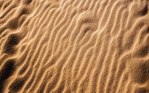 Превью обои песок, волны, текстура, пустыня