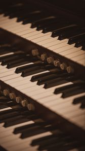 Превью обои пианино, клавиши, музыка, музыкальный инструмент