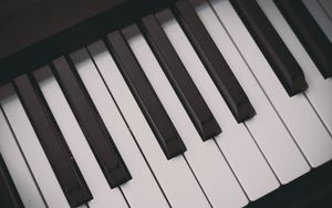 Превью обои пианино, клавиши, музыкальный инструмент