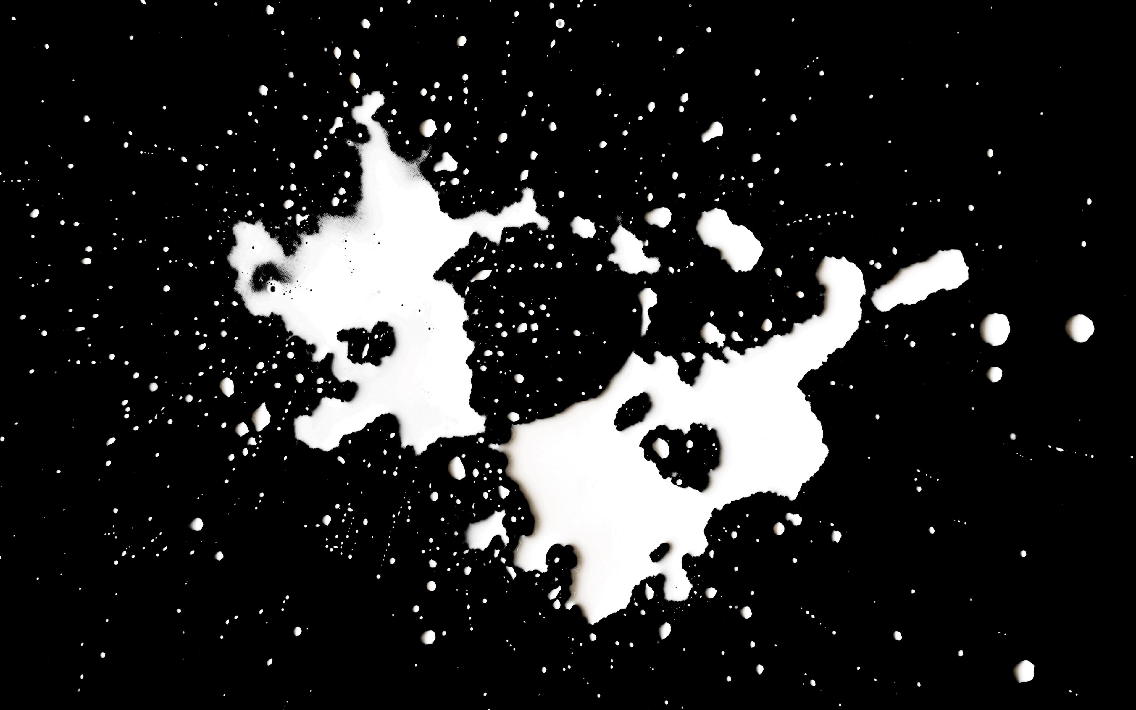 Cum splatter on black background