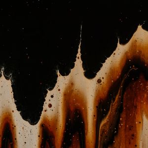 Превью обои пятна, краска, абстракция, коричневый, черный