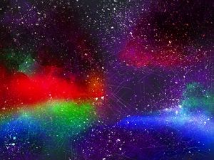 Превью обои пятна, разноцветный, точки