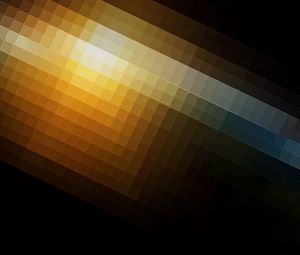 Превью обои пиксели, форма, квадратный, тень, свет