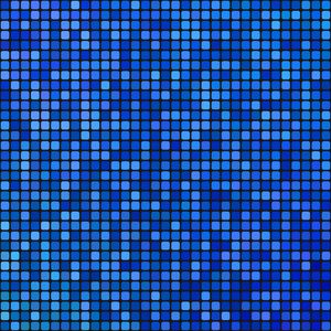 Превью обои пиксели, квадраты, мозаика, синий, градиент