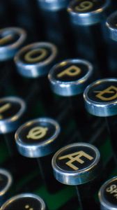 Превью обои пишущая машинка, клавиши, символы