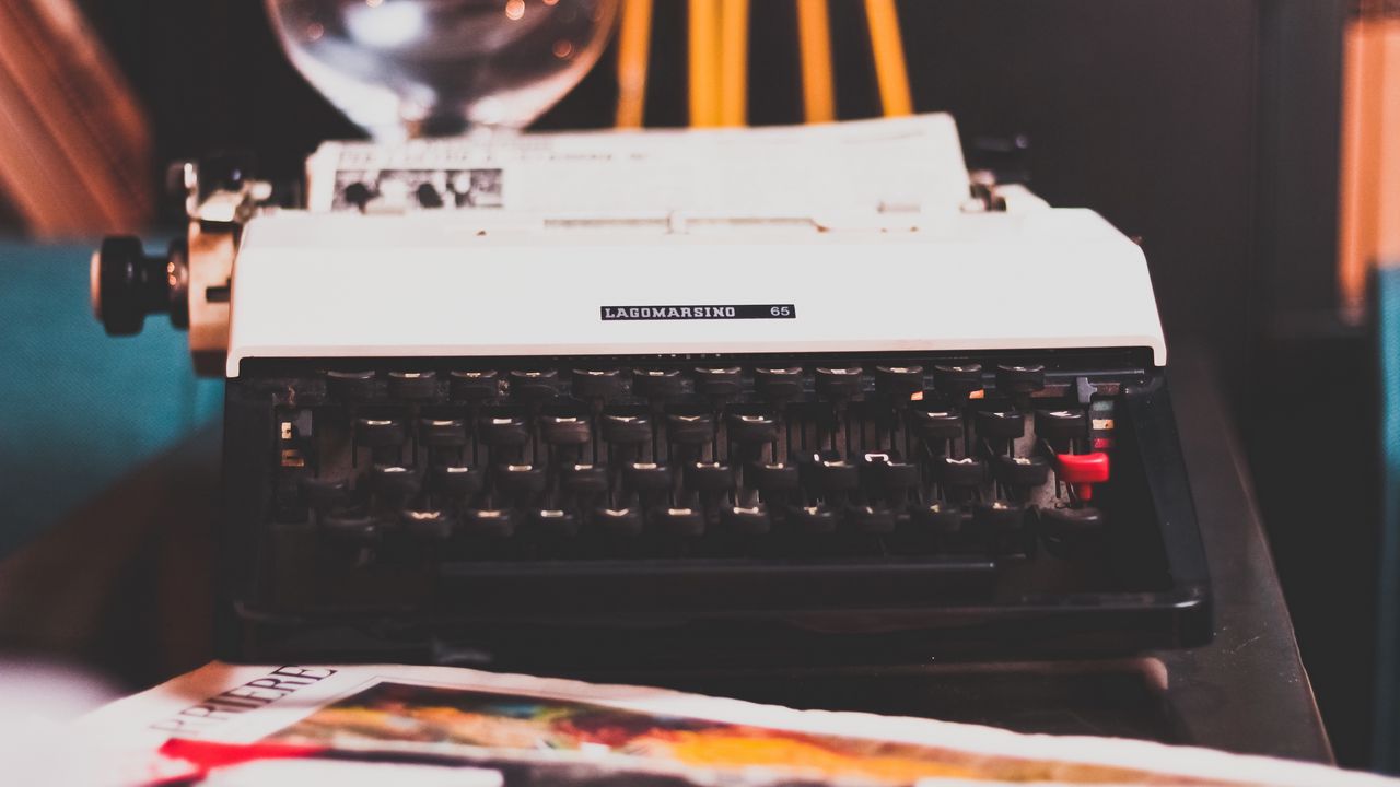 Обои пишущая машинка, ретро, клавиши