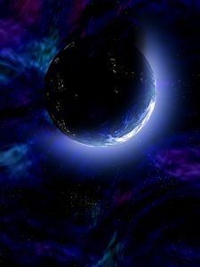 Превью обои планета, космос, вселенная, звезды