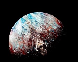 Превью обои планета, шар, темный, поверхность