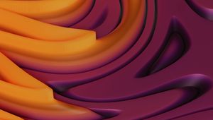 Превью обои плавный, извилистый, рельеф, объем, 3d