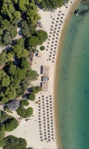 Превью обои пляж, море, лето, вид сверху