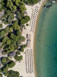 Превью обои пляж, море, лето, вид сверху
