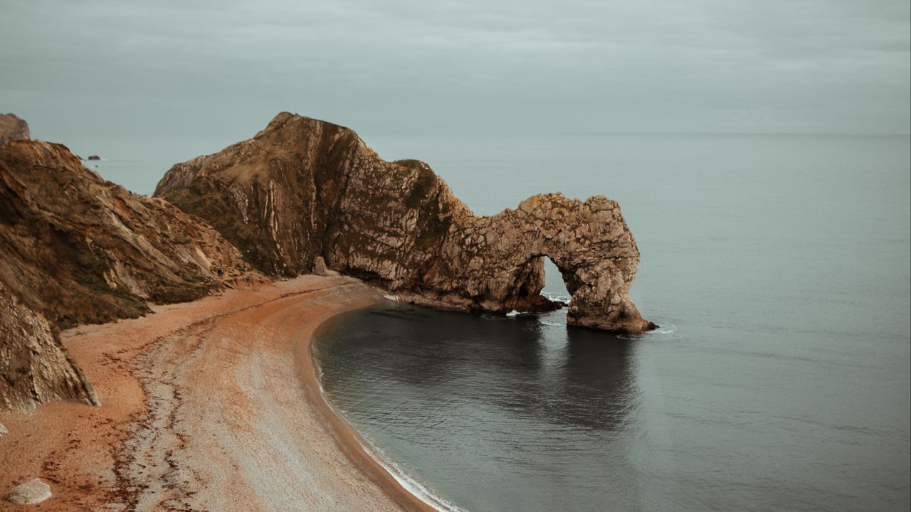 Обои пляж, море, скалы, побережье, пейзаж