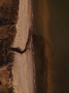 Превью обои пляж, море, вода, вид сверху