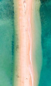 Превью обои пляж, море, вода, лето, вид сверху
