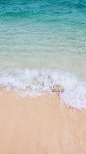 Превью обои пляж, море, волна, вода, песок