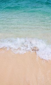Превью обои пляж, море, волна, вода, песок