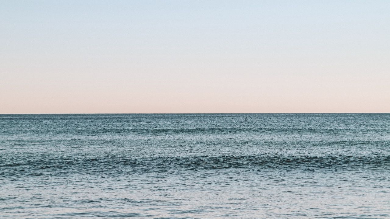 Обои пляж, песок, море, побережье, горизонт