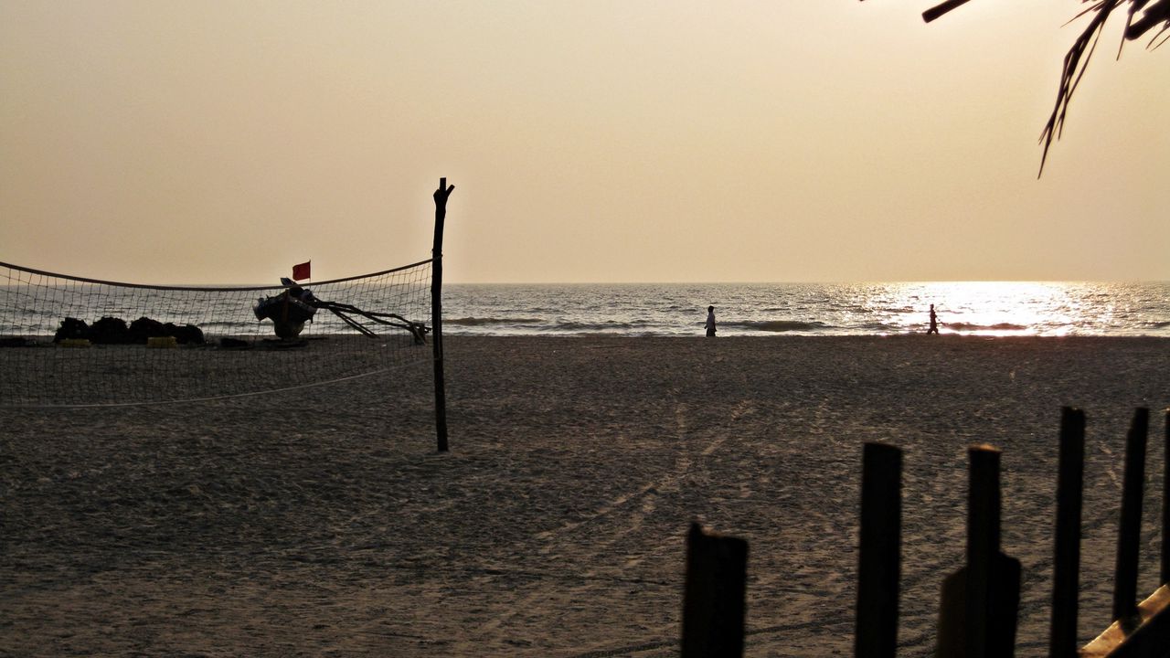 Обои пляж, песок, сетка, берег
