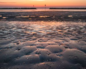 Превью обои пляж, вода, песок, побережье, мель