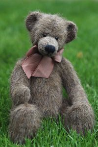 Превью обои плюшевый мишка, игрушка, трава
