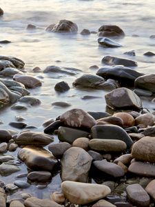 Превью обои побережье, море, вода, камни