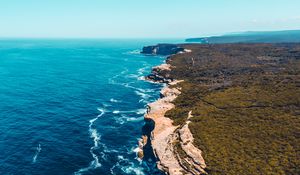 Превью обои побережье, скалы, море, прибой, океан