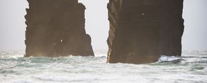 Превью обои побережье, скалы, море, вода