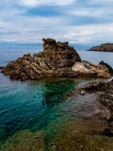 Превью обои побережье, скалы, море, вода, природа