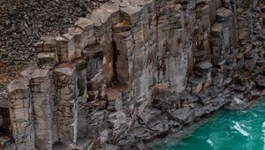 Превью обои побережье, скалы, прибой, камни, море
