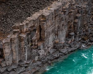 Превью обои побережье, скалы, прибой, камни, море