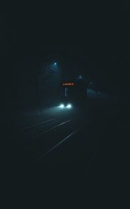 Превью обои поезд, ночь, темнота