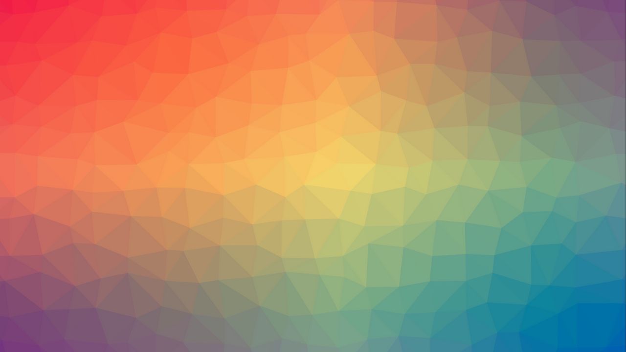 Обои полигон, градиент, треугольники, разноцветный, формы