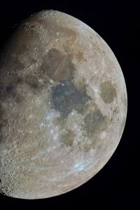 Превью обои полнолуние, луна, кратеры, ночь