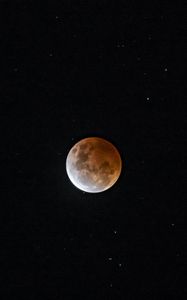 Превью обои полнолуние, луна, небо, звезды, космос, темный