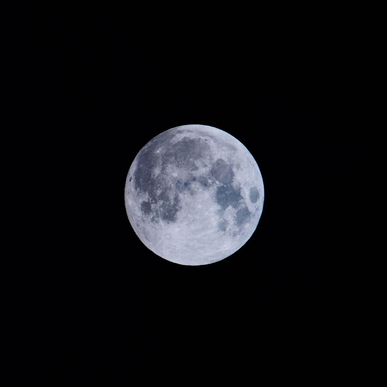 1280x1280 Обои полнолуние, луна, спутник, космос