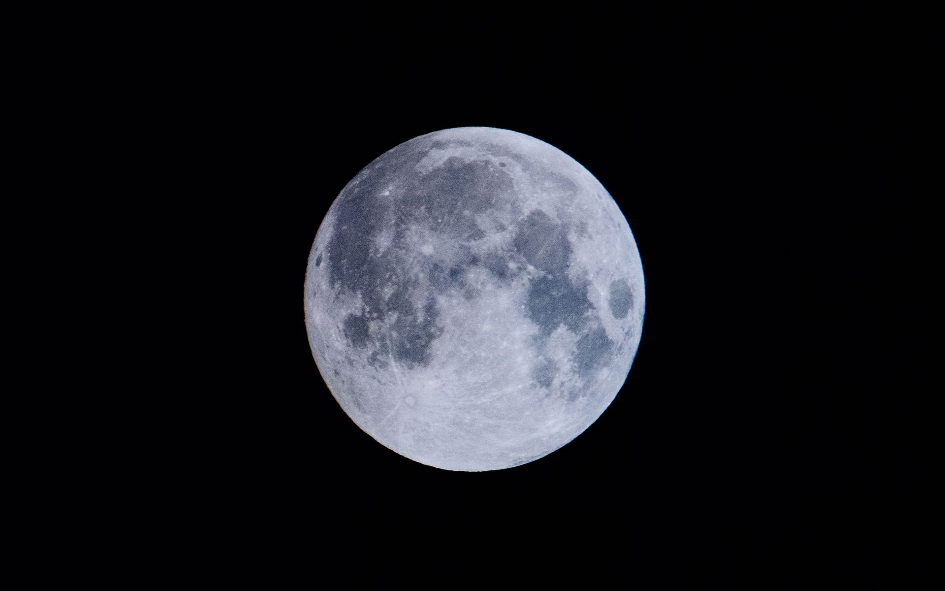 1920x1200 Обои полнолуние, луна, спутник, космос