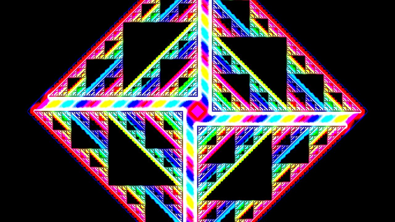 Обои полосы, треугольники, абстракция, яркий